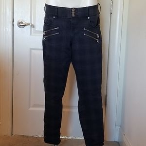 Dark purple plaid Jeggings💜👩‍🎤